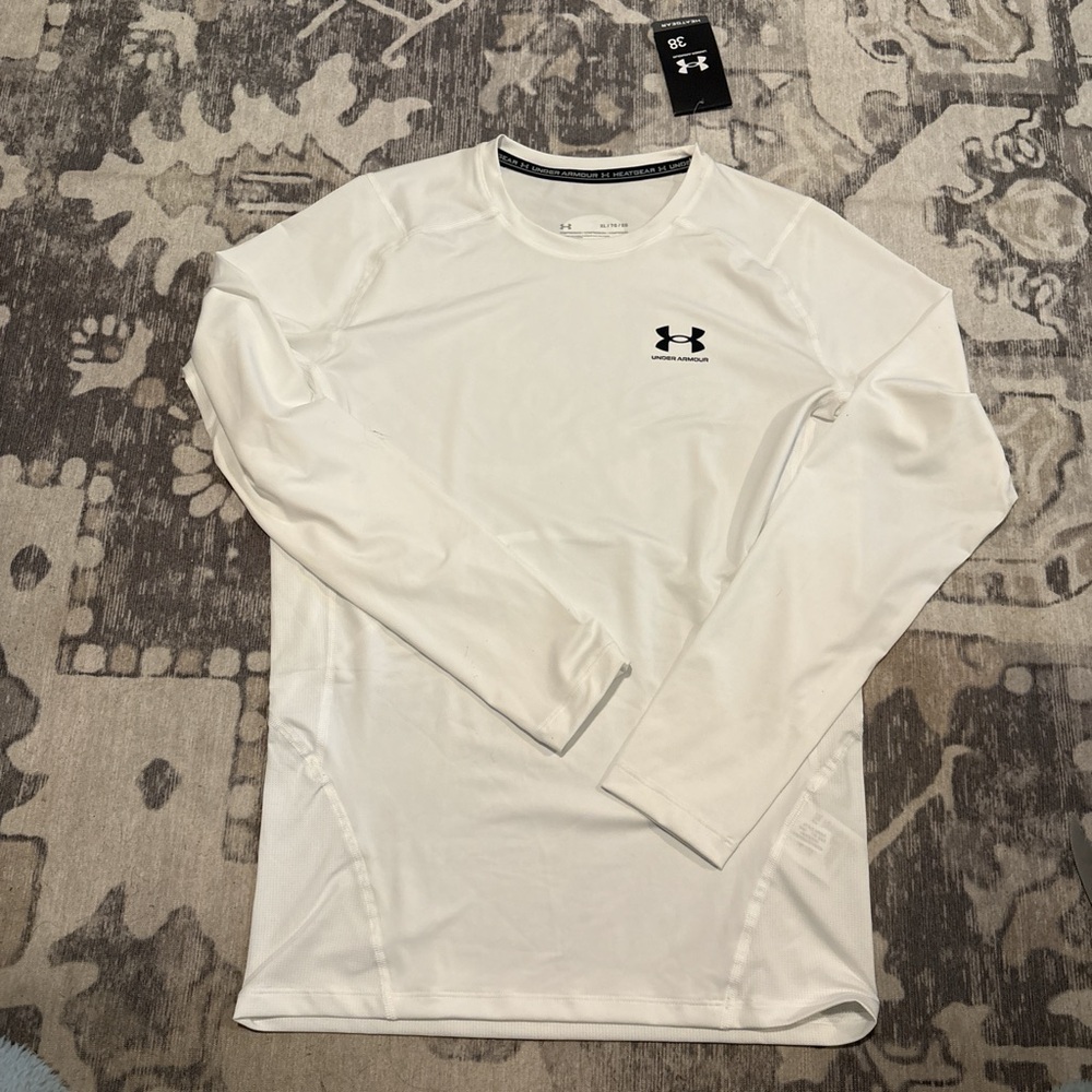Under Armour Men's Long Sleeve Tee - Classic White
